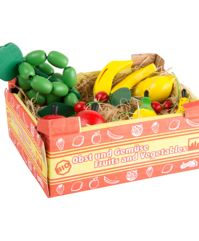 Caja de carton con Frutas